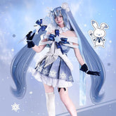 【Pre-Sale】Vocaloid Hatsune Miku Cosplay Snow 2025 Costume Premium Edition Costumes